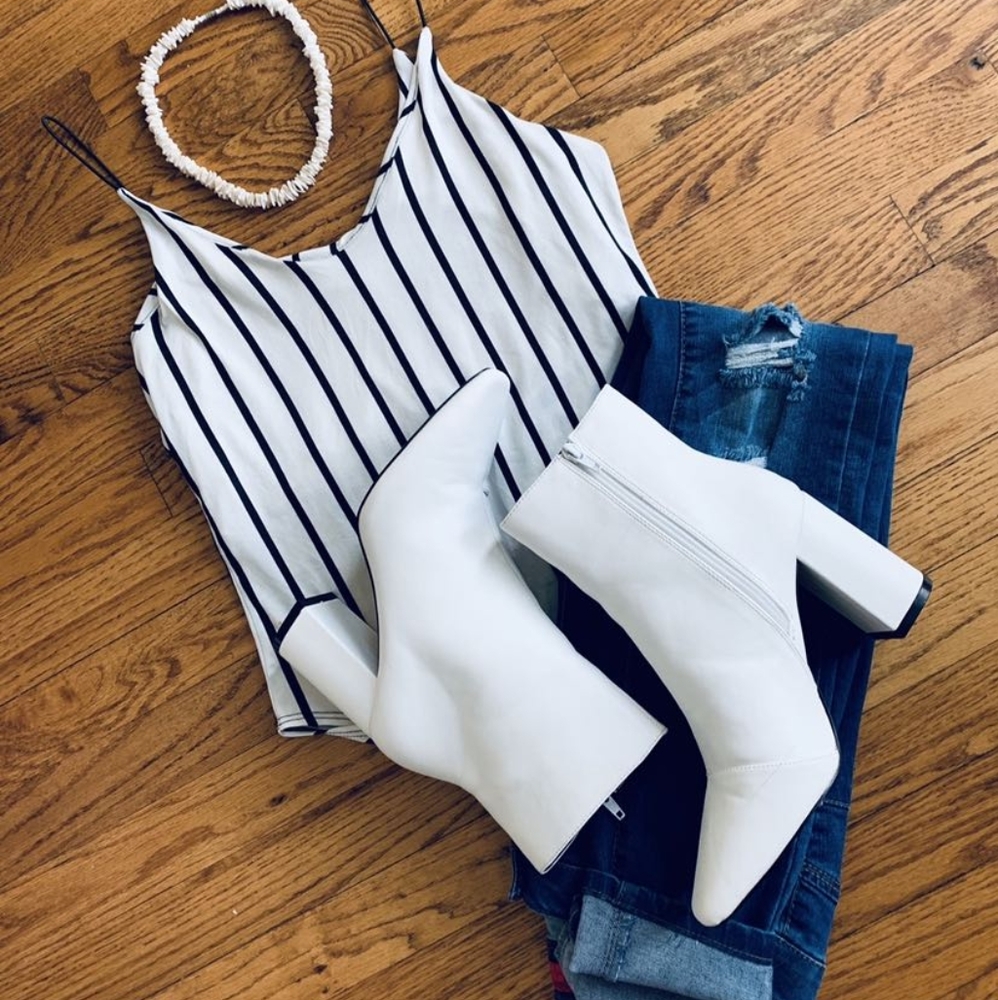Black & White Pinstripe Bodysuit